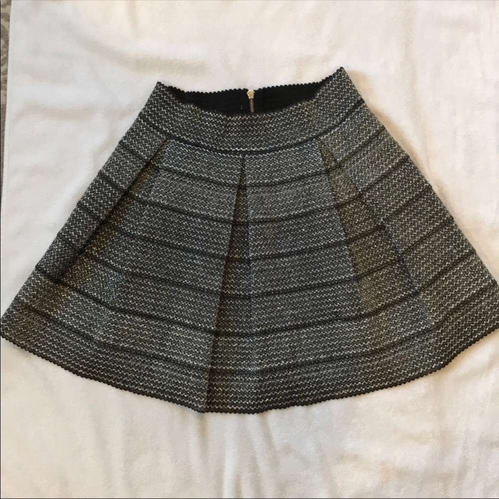 Romeo and Juliet Couture | metallic silver skirt